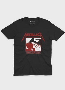 Чоловіча футболка MODNO з рок принтом "Metallica" XL Чорний (TS001-3-BL-004-2-199)