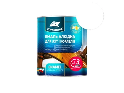 Емаль алкідна ПФ-115 КОРАБЕЛЬНА Білий 0,25кг