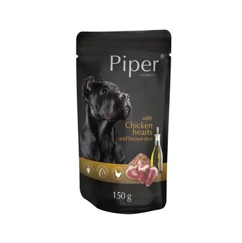 Вологий корм для собак Dolina Notice Piper Dog куряче серце та коричневий рис 150г