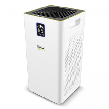 Очисник повітря Karcher AF 50, 50м2, 520м3/год, дисплей, 2 HEPA фільтри, 4 режими, інд. забр-ння, білий