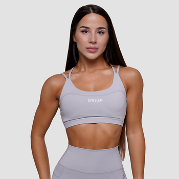 Спортивний бюстгальтер FIT туманно-сірий - GymBeam