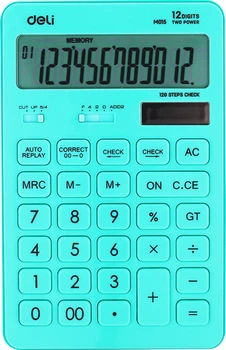 Калькулятор Deli EM01531 Голубой 12 разрядный Пластиковый (6935205399588)
