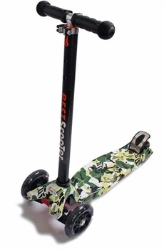 Самокат дитячий SCALE SCOOTER MAXI Print Камуфляж з підсвіткою (995689349)