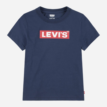 Koszulka chłopięca Levi's 8EJ764-C8D 122-128 cm Granatowa (3666643026011)
