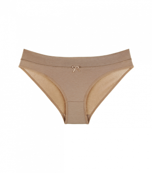 Женские&nbsp;трусы&nbsp;слипы на&nbsp;широкой резинке - Donella - 1871T - L - Бежевый