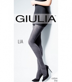 Женские колготки с геометрическим рисунком LIA 150 (5) - Giulia - LIA 150 (5) - 2-S - Marsala