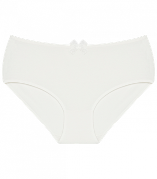 Женские однотонные трусы большого размера - Donella - 2571PD8 - 4XL - Белый