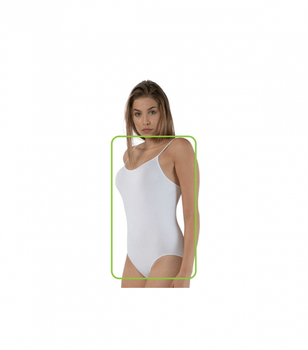 Бесшовное боди на тонких бретельках - Formeasy - 6200 - S/M - Белый