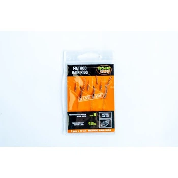 Готовый медодный поводок Технокарп Method 15Lb. Wide Gape Hook №8. 1уп. - 3шт.,80163