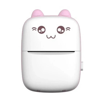 Міні принтер Bluetooth BT Portable Mini Printer Pink