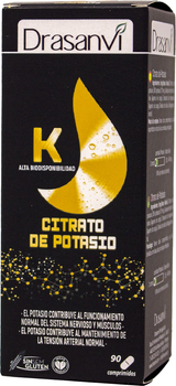 Suplement diety Drasanvi Mineral Citrato Potasio 90 tabletek (8436578541324)
