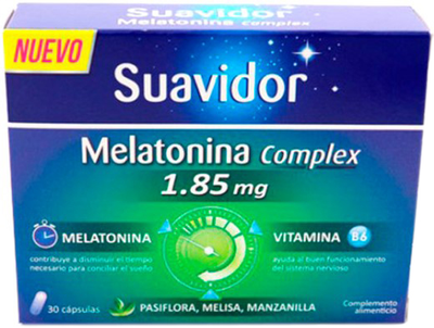Suplement diety Suavidor Melatonina Complex 30 tabletek (8413647035205)