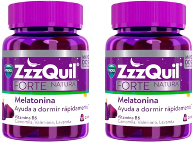 Zestaw suplementów diety Zzzquil Forte Natura Melatonin 2 x 30 szt (8700216279796)