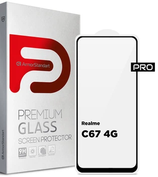 Защитное стекло ArmorStandart Pro для смартфона Realme C67 4G Black (ARM73852)