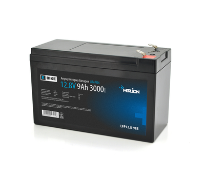 Літій-залізо-фосфатний акумулятор Merlion LiFePO4 12.8V 9AH,(151x95x101) для електротранспорту, 3000 циклів