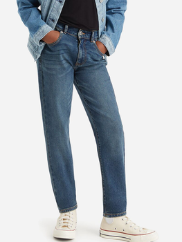 Підліткові джинси для дівчинки Levi's Lvg Mini Mom Jeans 4EG377-BIU 170-176 см Темно-сині (3666643045845)