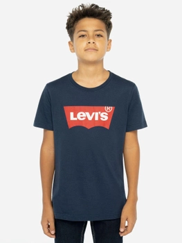 Koszulka chłopięca Levi's Lvb-Batwing Tee 8E8157-C8D 110-116 cm Niebieska (3665115030419)