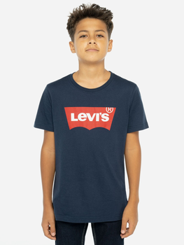 Koszulka młodzieżowa chłopięca Levi's Lvb-Batwing Tee 9E8157-C8D 158-164 cm Niebieska (3665115030457)