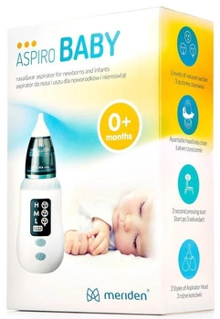 Elektryczny aspirator do nosa i ucha Meriden Aspiro Baby 0+ (5907222354452)