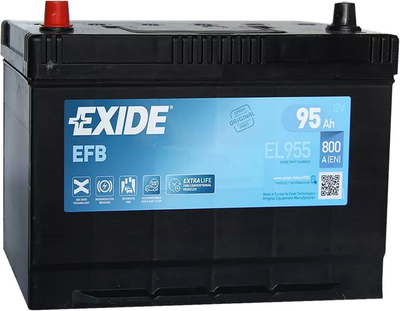 Автомобильный аккумулятор Exide Start-Stop EFB 6СТ-95Ah Аз ASIA 800A (EN) EL955 (91735)