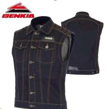 Безрукавка (джинсовая с защитой) (size:L) VV (O-229739)
