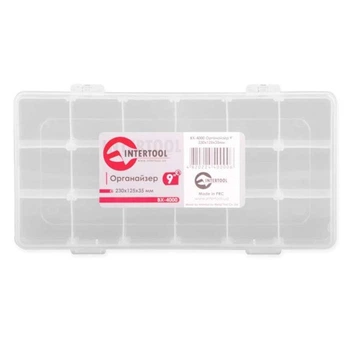 Органайзер 9 230x125x35 мм INTERTOOL (BX-4000)