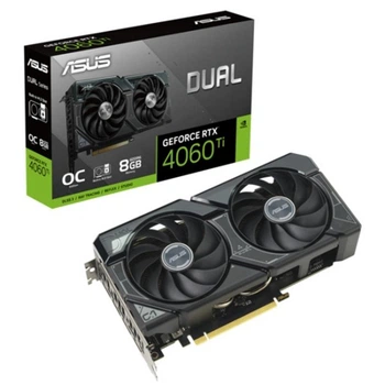 Видеокарта GF RTX 4060 Ti 8GB GDDR6 Dual OC SSD Asus (DUAL-RTX4060TI-O8G-SSD)
