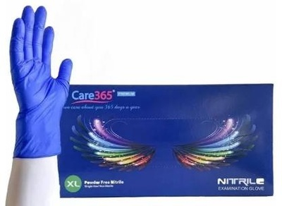 Перчатки Нитрил CARE 365 ХL Синие (100шт/50пар)