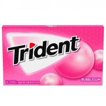 Жуйка Trident BubbleGum без цукру 14 стіків 26.4 г