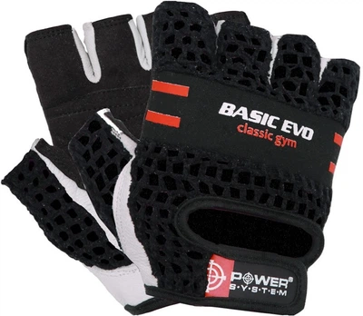 Рукавиці для важкої атлетики Power System Basic EVO PS-2100 L Black/Red (PS_2100E_L_Black/Red)