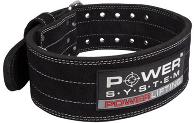 Пояс кожаный для тяжелой атлетики Power System Power Lifting PS-3800 Black