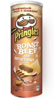 Чипсы Pringles Ростбифф и Горчица 165 г