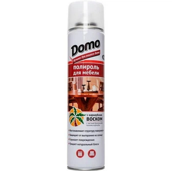 Полироль для мебели Domo с воском 320мл