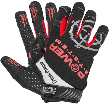 Рукавички для фітнесу Power System Cross Power PS-2860 M Black-Red (PS-2860_M_Black-red)