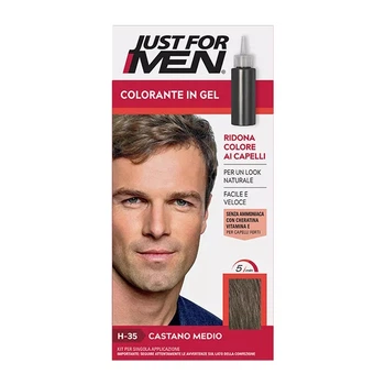 Краска-гель камуфлирующая для волос Just For Men H-35 коричневая