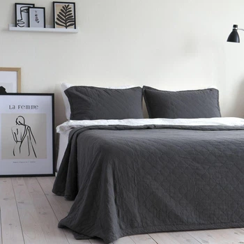 Покривало з наволочками La Modno Harmony 220x240 Dark Grey (100% бавовна) (200333)