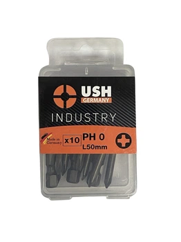 Насадка отверточная USH Industry UUSG0013020 1/4": Phillips PH0 x 50 мм удлиненная, уп. 10 шт.