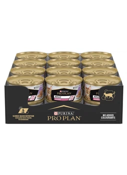 Упаковка вологого корму Purina Pro Plan Delicate для котів з чутливим травленням з індичкою 85 г x 24 шт