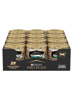 Упаковка вологого корму Purina Pro Plan Adult для котів з куркою 85 г x 24 шт