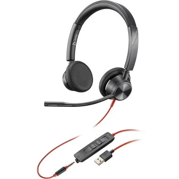 Гарнітура Poly BlackWire C3325-M USB-A/3.5mm/ 2.15 м/ Plug HS Stereo Black (76J21AA)