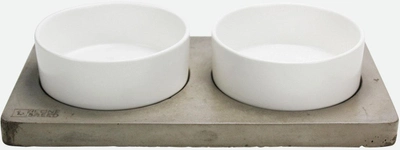 Zestaw misek dla psów Be One Breed Ceramic Bowl 2 x 750 ml White (0740224235337)