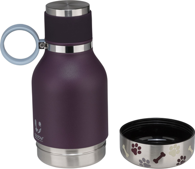 Пляшка для води для собак Asobu Dog Bowl Bottle 500 мл Purple (0842591039720)