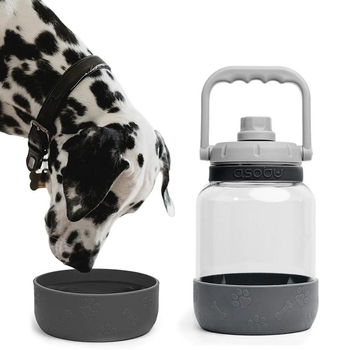 Пляшка для води для собак Asobu Dog Bowl Bottle 1500 мл Gray (0842591048289)