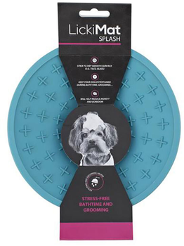 Килимок для ласощів для собак LickiMat Dog Bowl Splash 19 см Light Blue (9349785000357)