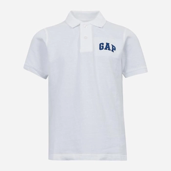 Koszulka polo dziecięca chłopięca GAP 843607-01 130-137 cm Biała (1200110212211)