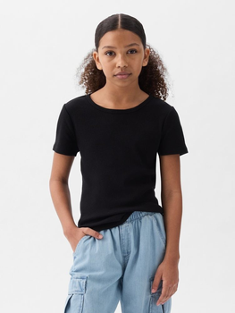 Koszulka młodzieżowa dziewczęca GAP 871129-08 159-165 cm Czarna (1200132809031)