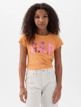 Koszulka młodzieżowa dziewczęca GAP 885666-00 159-165 cm Pomarańczowa (1200132977327)