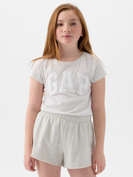 Koszulka dziecięca dziewczęca GAP 885666-01 113-125 cm Beżowa (1200132977129)