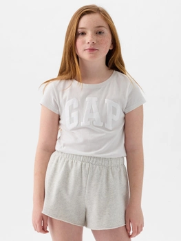 Koszulka dziecięca dziewczęca GAP 885666-01 137-147 cm Beżowa (1200132977167)