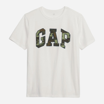Koszulka młodzieżowa chłopięca GAP 424016-04 153-160 cm Biała (1200112171707)